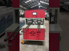 машина автоматической трубки машины дырокола 100Kn гидравлической круглой пробивая video