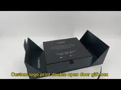 Clothing Black Eco Friendly Gift Box Packaging Magnet Rigid Paper With Foam