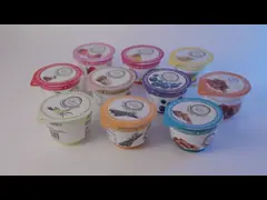 125ml ice cream container with foil lid plastic yogurt cup
