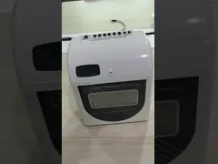 Рекордер времени перфорационной карты рекордера времени цифров дисплея LCD для посещаемости работника video