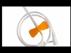 Медицинская устранимая вена скальпа установила иглу образца бабочки 25G 27G Multi с замком безопасности video