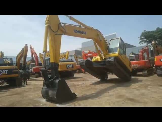 22 tonnes de PC220 - la chenille 7 hydraulique a utilisé l'excavatrice Working Weight 22840KG de KOMATSU vidéo