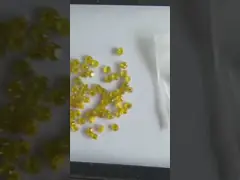 2ct 2.5ct 3ct Fancy Yellow Lab Grown Colored Diamonds VVS VS