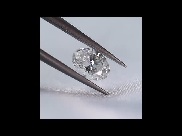 完全で白いDEF対SI 1ct 2ctの豪華な切られた実験室のダイヤモンドの楕円形の形