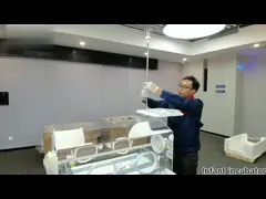 Медицинский инкубатор кислорода для экрана касания LCD младенцев video