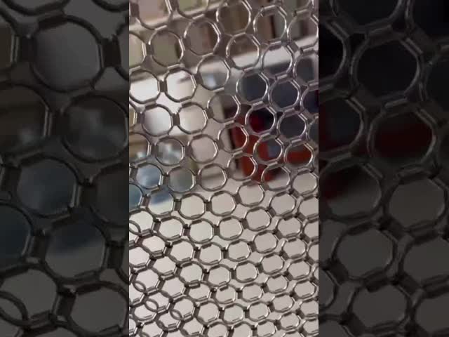 Rede de arame de Ring Mesh Curtain 1.0mm 10mm do Oblate do restaurante