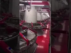 Круговая сплетя сумка тени FIBC сплетенная PP делая быстрый ход машины video