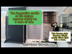 SGS Sun Protection Manual Roller Blind Reed Shades