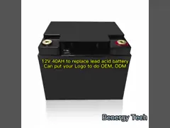 Plastic 12v Lifepo4 Battery Pack 40Ah Ev Li Ion Cylindrical Battery