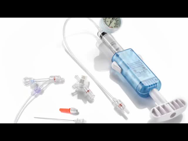 Dispositivo descartável médico da inflação do balão de 30ml PTCA para a angiografia do Inflator