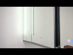 Modern Italian Bathroom Wall Cabinet Import LED Mirror Bathroom Vanity Cabinet