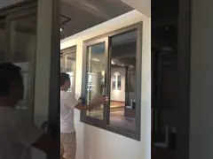 2.0 мм Толщина Алюминиевые Сдвижные окна Окна с экраном Балкон Двойное стекло video
