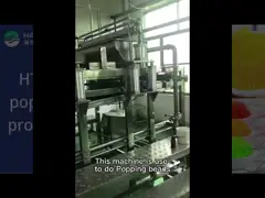 PLC Stainless Steel 200kg/H Popping Boba Making Machine Factory Use video