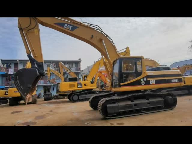 Гусеница 330BL 330C 330D 325D использовала тип Crawler экскаватора кота гидравлический видео