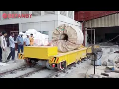 Планшетная большая тележка переноса катушки Воркпьесе для силы шинопровода строительной конструкции video