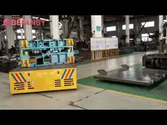 Пол цемента тяжелого груза электрический мовинг умирает вагонетка батареи использующая энергию с ручной кнопкой video