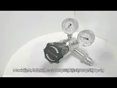 Цилиндр кислорода 1/4 аргона регулятор давления газа NPT SS316 video