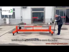 1500kg Warp Beam Trolley Pallet Type Steel Beam Trolley