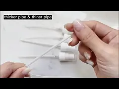 20 мм 20/410 двойная стена туманный распылитель головки ПП тонкий туманный распылитель с прозрачной крышкой video