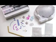 Челюстно-лицевые мини-прямоугольные медицинские фиксирующие ортопедические пластины имплантата video