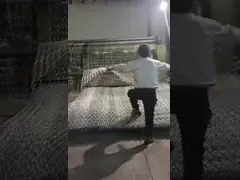 Pvc загородки ячеистой сети Anticorrosion BWG14-BWG27 шестиугольный покрыл ячеистую сеть наговора video