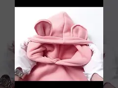 Дети свитера ватки hoodie детей одежды детей зимы покрывают video