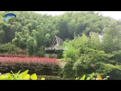 Полуфабрикат светлый дом железного каркаса крошечный на домах жизненного периода длинной жизни колес крошечных Prefab video