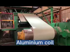 Металл 5005 катушки крена листа непрерывного литья свертывая алюминиевый 5182 покрыванного одетого video