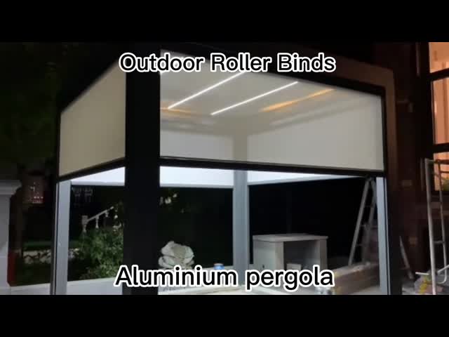 Все из нержавеющей стали Пост Моторизованный водонепроницаемый наружной садовой перголы с Ip67 тестирования видео