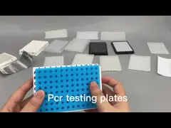 Дна и плита ПКР свободного цвета 0.2мл рна белая не обогнанная с черными номерами video