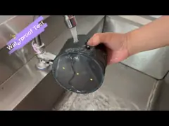 Стена круглого антрацита на открытом воздухе освещает алюминиевые солнечные приведенные в действие света патио 6000K video