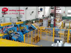 Беспилотная машина для упаковки медной проволоки с нагружая разгружая конвейерной лентой video