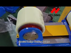 Собственная личность 80 тонн VFD роторная выравнивая регулируемые сваривая вращатели пускает сосуд по трубам поворачивая Rolls video