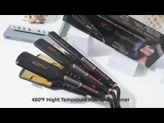 Высокая температура раскручивателя 250°C/480F MCH волос утюга быстрого топления плоская video