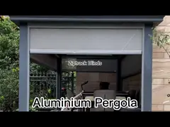 Балкон моторизованный садом алюминиевый перголы на открытом воздухе Bioclimatica делает водостойким video