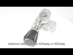 Этап высокого давления нержавеющей стали клапана уменьшения давления газа пропана гелия азота двойной video