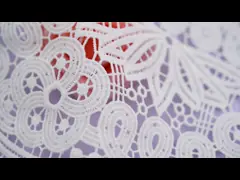 Neckline Lace Collar Applique Water Soluble 35 * 28.5 cm White