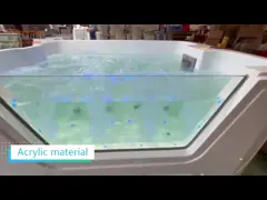 Ванна массажа прямоугольного большого компьютерного управления ванны младенца размера Freestanding video