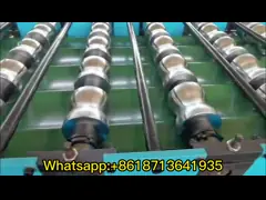 লং স্প্যান গ্লাসড টাইল ছাদ শীট রোল ফর্মিং মেশিন ঠান্ডা কার্যকর প্রস্থ 1080 মিমি