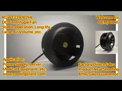 Сплава шарикоподшипника вентилятора 133X91mm DC 4150RPM 24V 48V рамка центробежного алюминиевая video