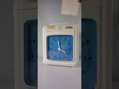 Машина перфорационной карты времени рекордера времени цифров посещаемости работника LCD электронная настольная video