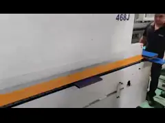 Машина кольцевания края PVC Бандер 2mm края деревянной панели прямая линейная автоматическая video