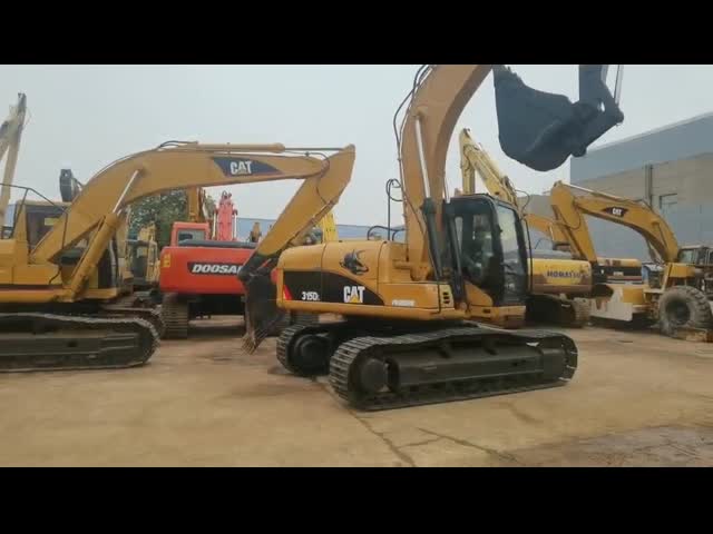 Cubeta da segunda mão 315D CAT Construction Machinery Excavator With 1.1m3