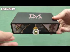 Штейновый черный косметический упаковывая картон коробки для сыворотки губы video