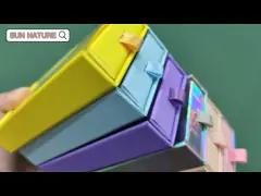 Пустая прозрачная коробка ложной ресницы коробки ресницы ящика PVC упаковывая video