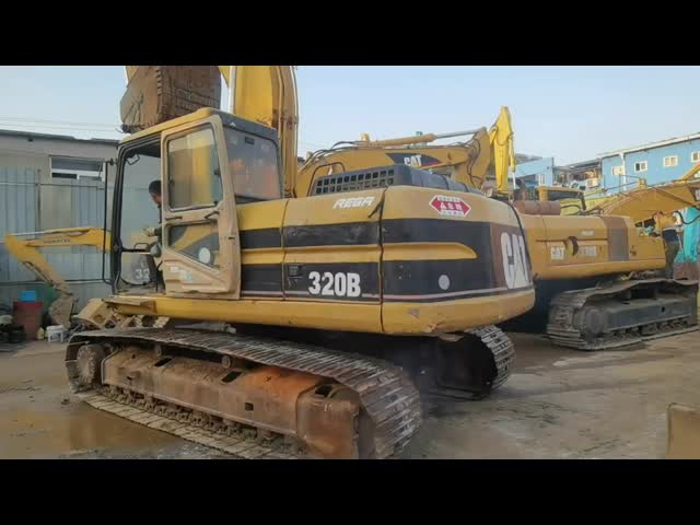20 Tons 0.9m3 Bucket Used Caterpillar 320BL Excavator Hydraulic Crawler Type video