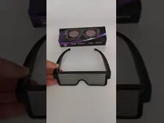 Светящий накаляя глаз стекел СИД внезапный носит 11 регулируемую картину хеллоуин video