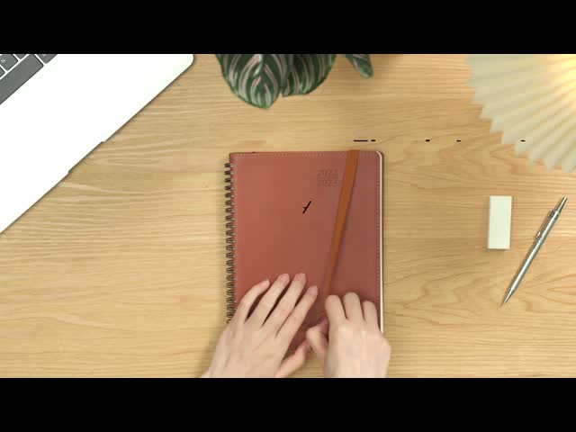 Изготовленный на заказ плановик июль 2023 до июня 2023 мягкой крышки бирюзы еженедельный видео