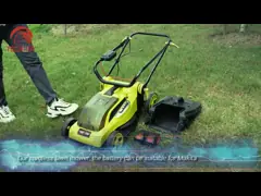 газонокосилка батареи лития 36V бесшнуровая для вырезывания травы сада video