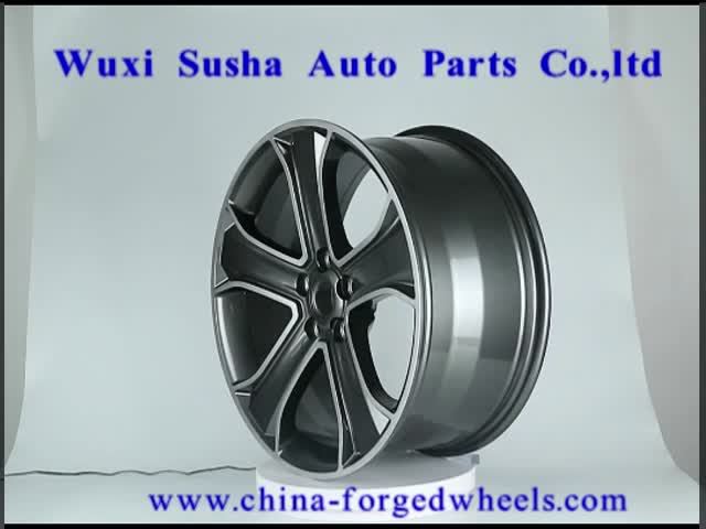 1 часть 21x10 выковала колесо стороны алюминиевого сплава 5x120 подвергли механической обработке орудийным металлом, который для оправ автомобиля hse Range Rover видео